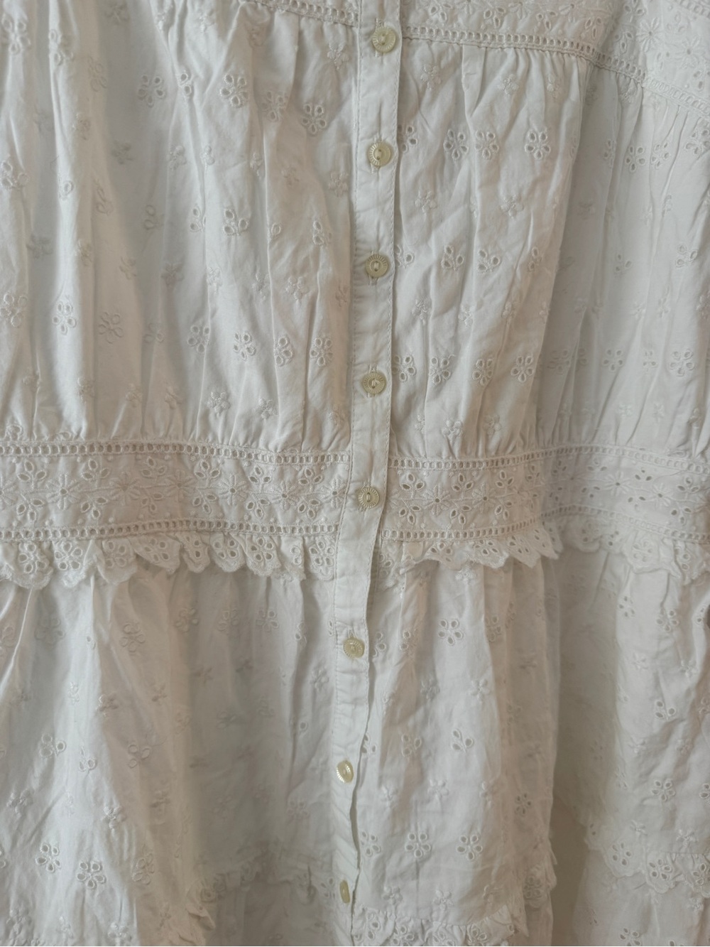 GAP White Eyelet Maxi Dress - Picture 5 of 5